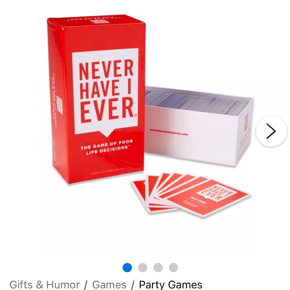 Never Have I Ever Card Game